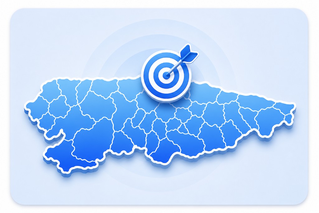 Vista previa del mapa de concejos de Asturias